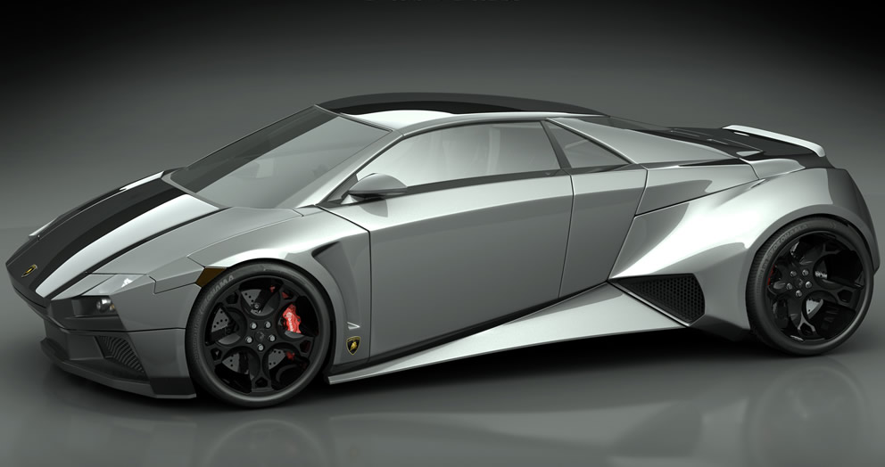Stunning Lamborghini Embolado car concept from Italian design student Luca