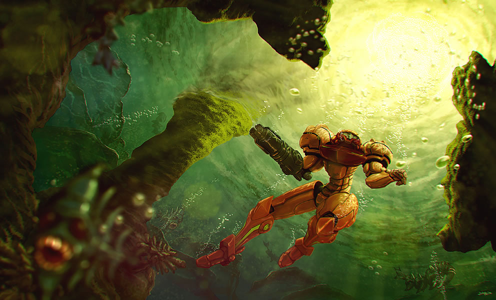 metroid prime concept art wallpaper