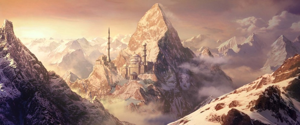 fantasy art mountains