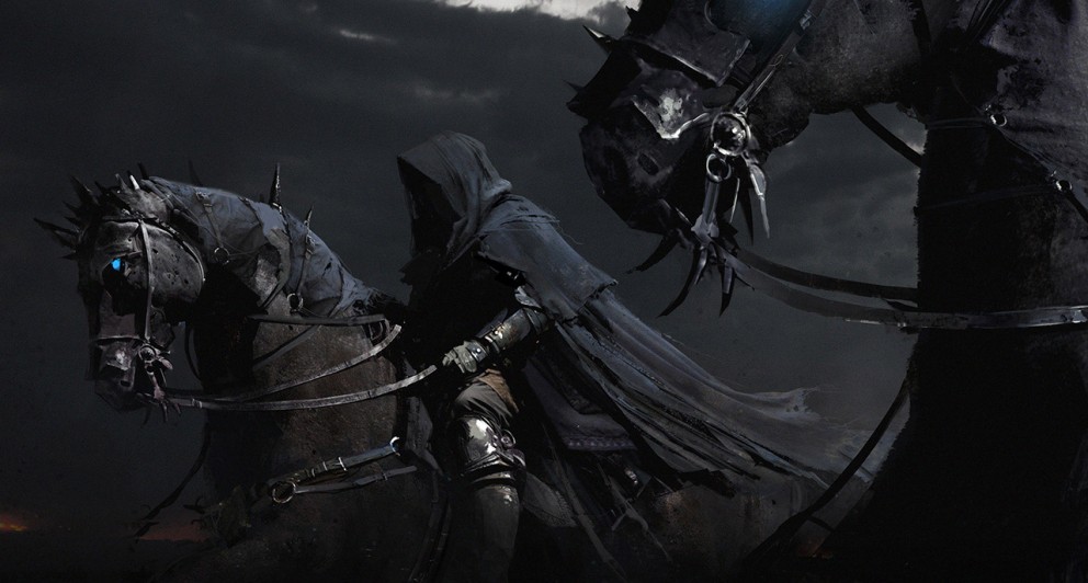 dark fantasy wallpaper. Dark Riders - Fantasy Art