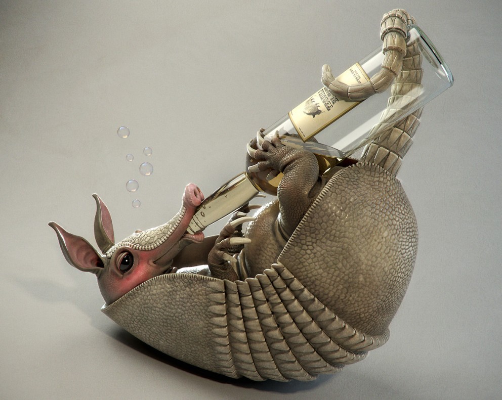 Concept Art: Tequila Tatu - an Armadillo's Alcohol - 3D, Concept art