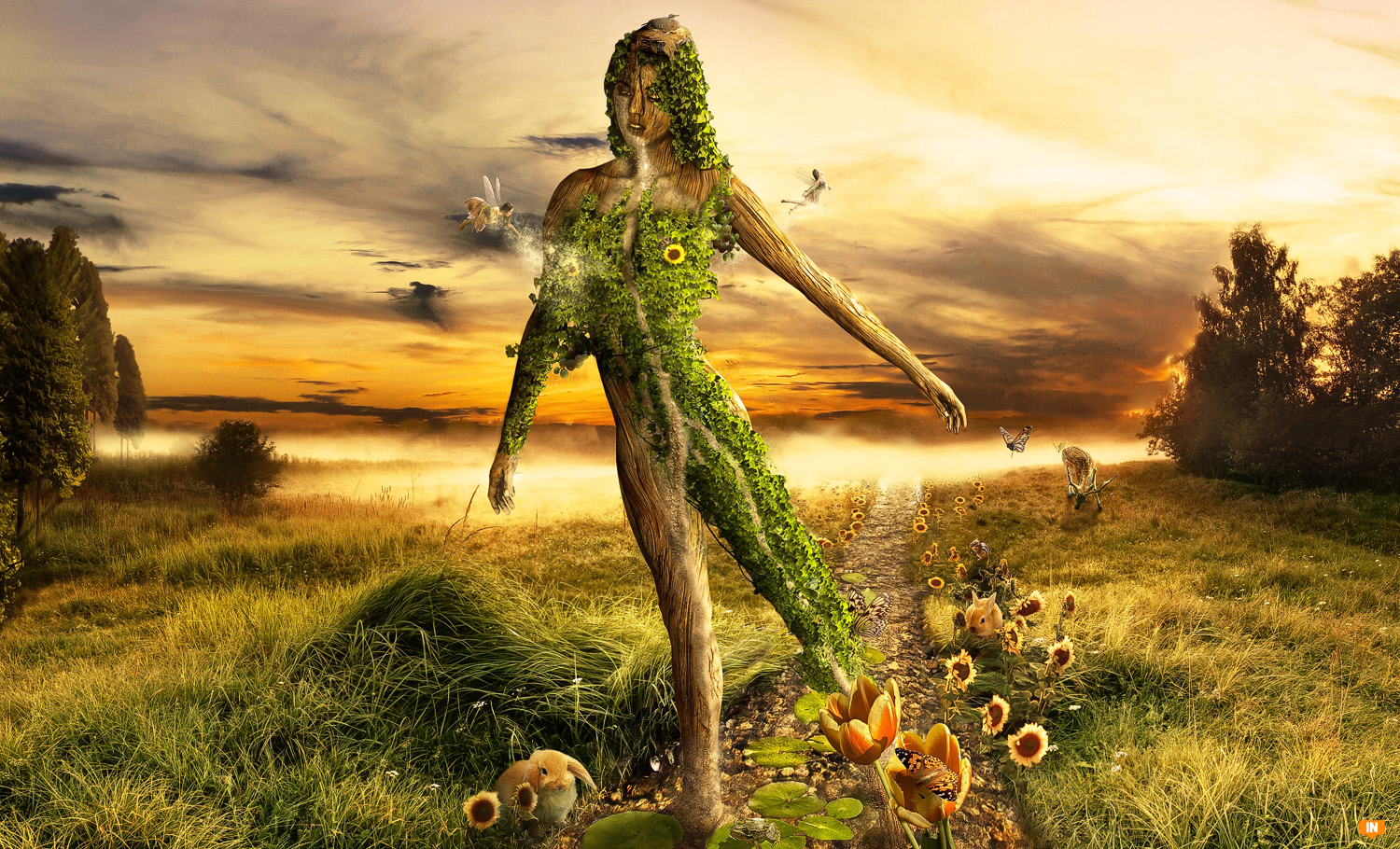 Concept Art Mother Nature 3d Concept Art Fantasy Illustrations