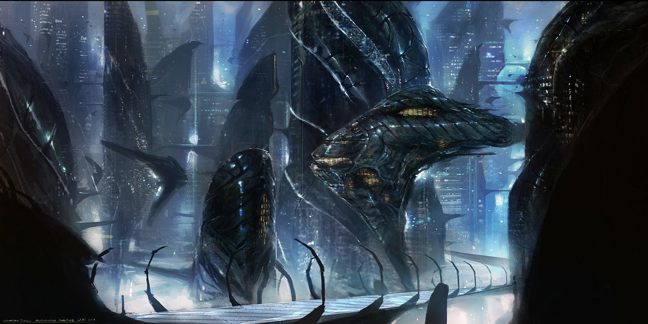 Alien world concept art