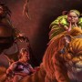 Digital Painting Nick Harris Fat Cat and Fury
