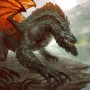 2D Art Drew Olson Talisman Highland Mountain Dragon
