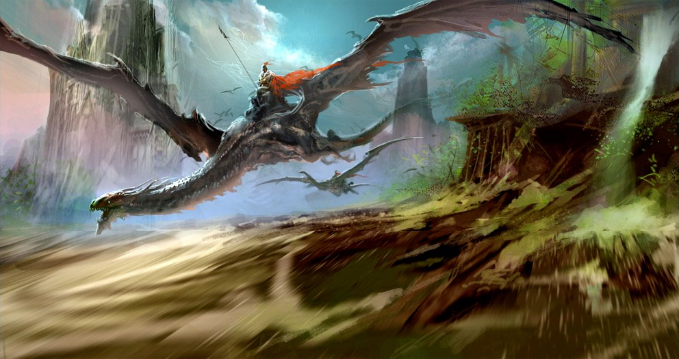 Digital Painting: Dragon - 2D Digital, Concept art, Digital