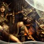 Fantasy Art Bryan Marvin P. Sola Queen Teefah and the 2-Headed Beast