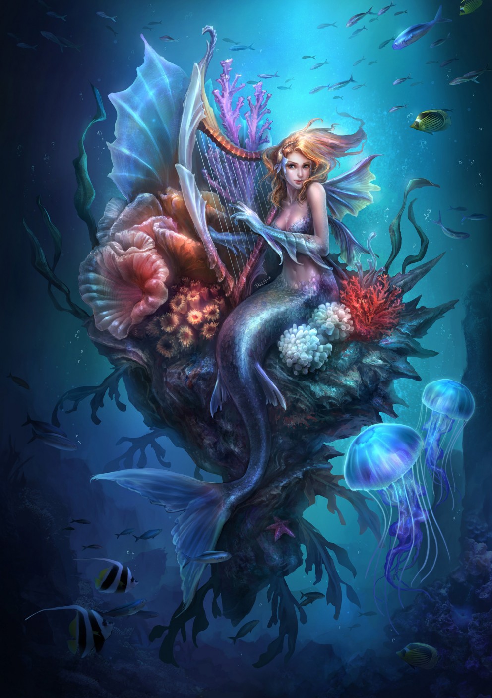 Fantasy Art: Mermaid  2D Digital, FantasyCoolvibe – Digital Art