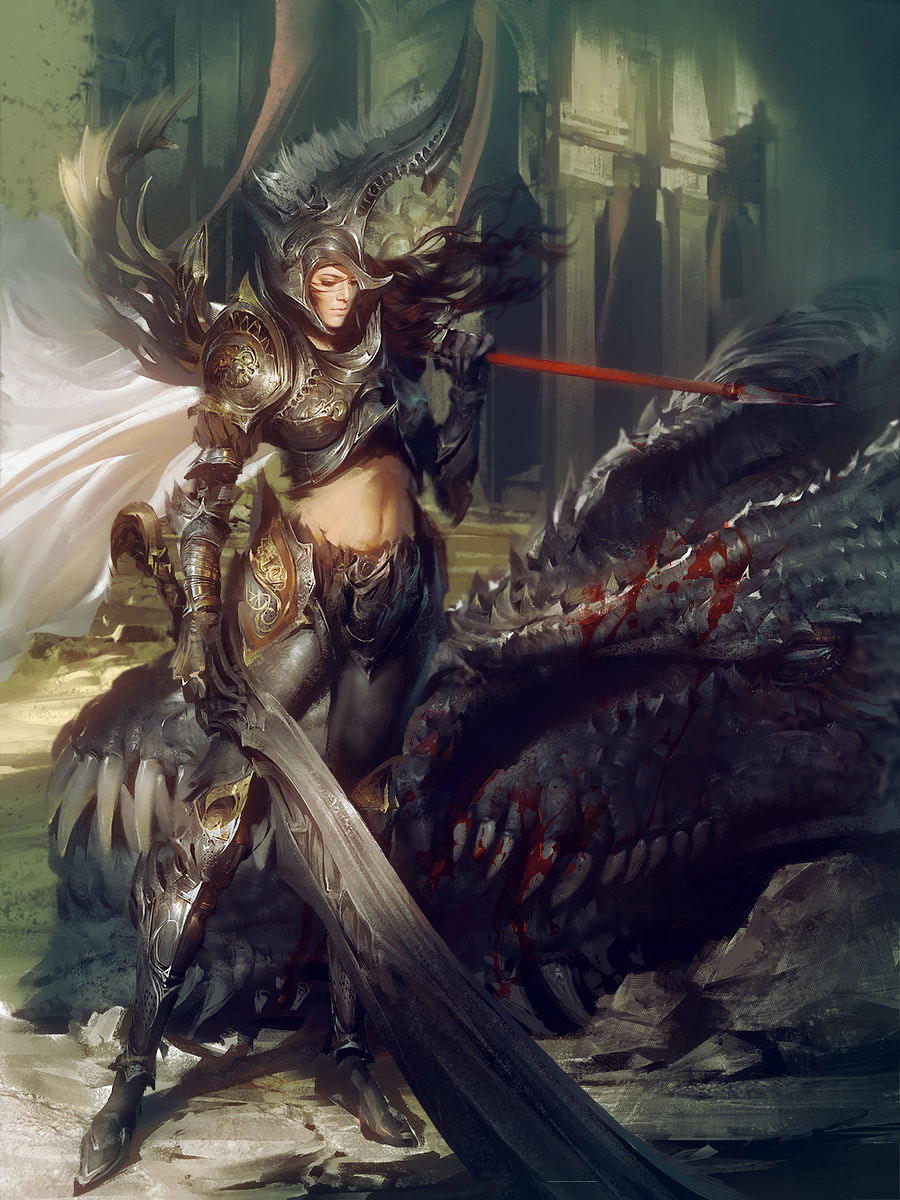 Dragon-slayer by artloyalty, 2D