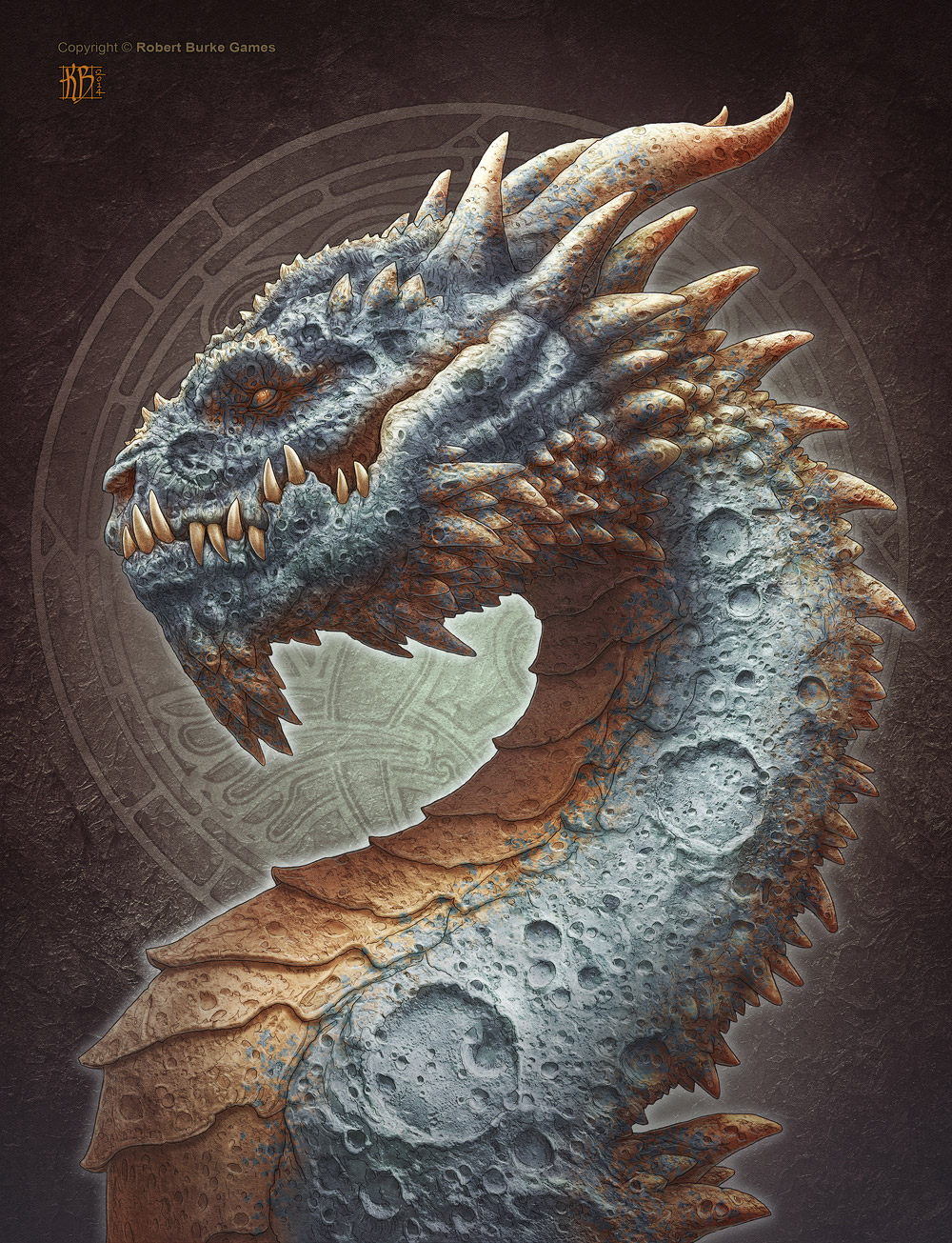 Fantasy Art: Moon Dragon - 2D Digital, FantasyCoolvibe – Digital Art