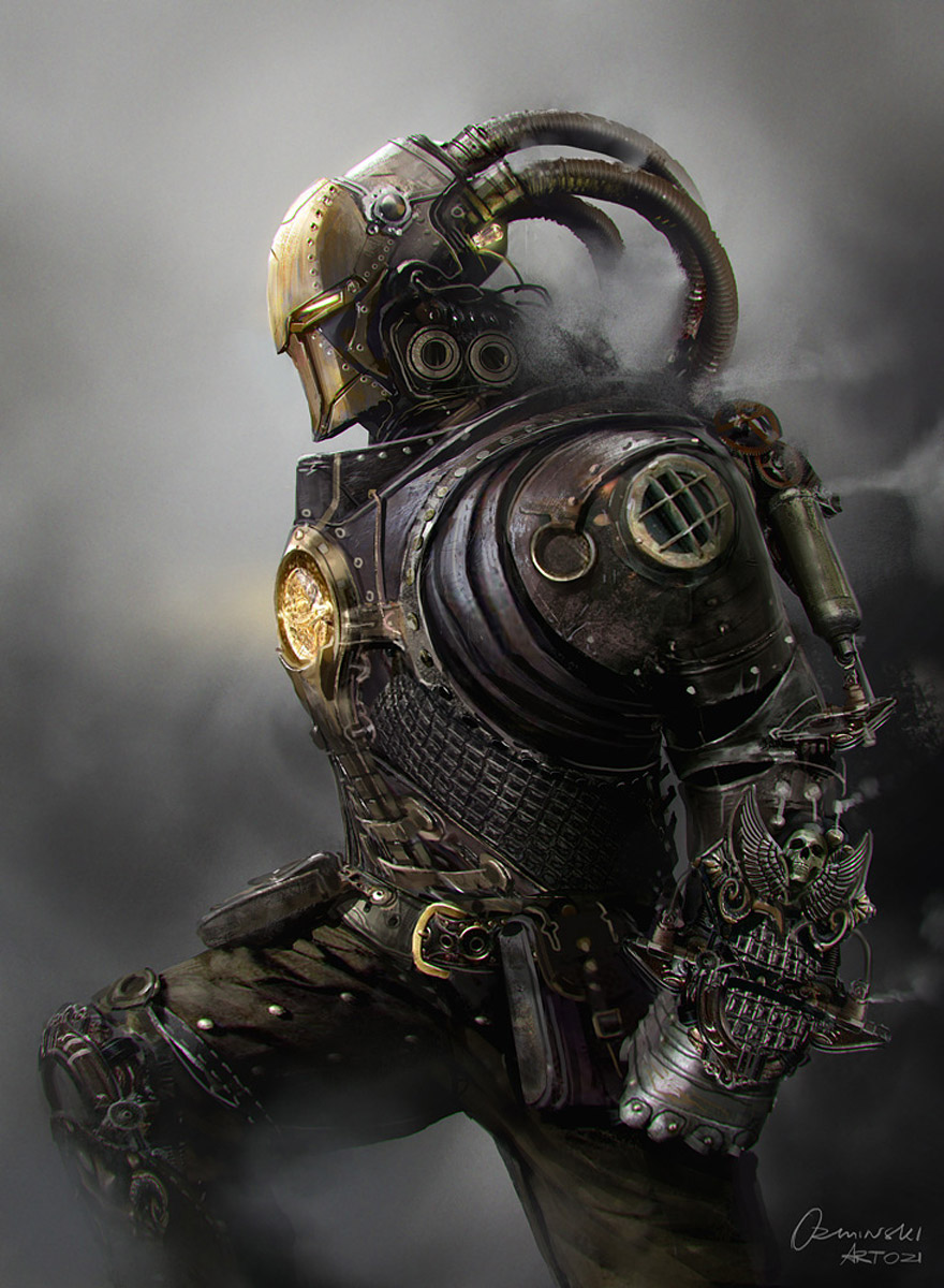 Concept Art Steampunk Iron Man Concept art, ScifiCoolvibe Digital Art