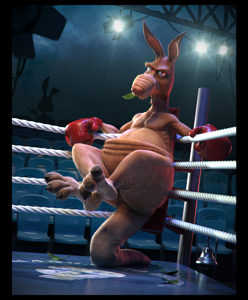 3D Art: The Boxing Kangaroo - 3D, Concept art, Fantasy,  IllustrationsCoolvibe – Digital Art
