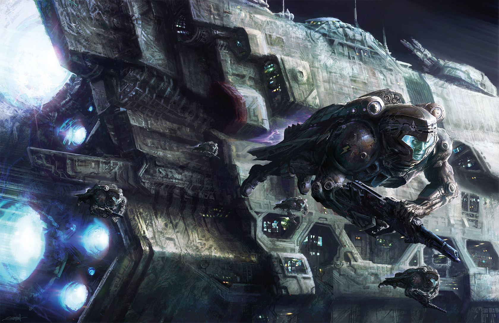 http://coolvibe.com/wp-content/uploads/2012/02/Sci-Fi-David-Demaret-The-Lost-Fleet-Dreadnought.jpg