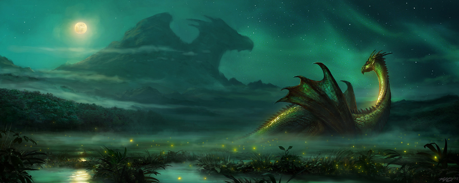 Имадже драгон. Зелёный дракон. Ночной дракон. Лесной дракон. Очень красивые арты драконов.